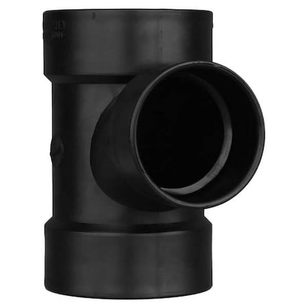 Zoro Select Red. San. Tee, 4 In x 3 In Hub 1WHU7