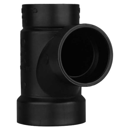 Zoro Select Red. San. Tee, 2 In x 1-1/2 In Hub 1WHU3