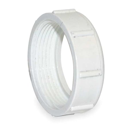 Zoro Select PVC Slip Joint Nut, NPSM, 1-1/2 in Pipe Size 1WJP2