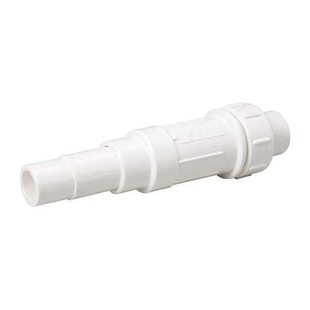 Zoro Select PVC EZ Span Repair Coupling, Solvent x Solvent, 1-1/2 in Pipe Size 160-507