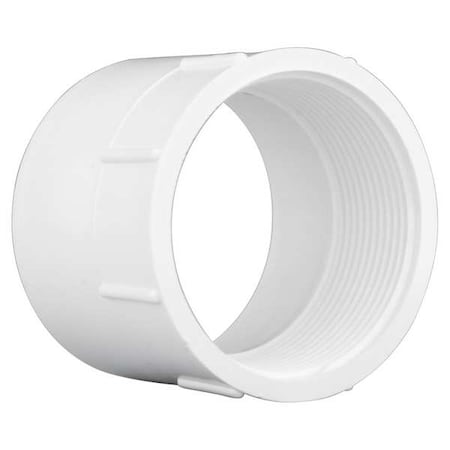 Zoro Select PVC Female Adapter, FNPT X Hub, 3 in Pipe Size 1WJY6