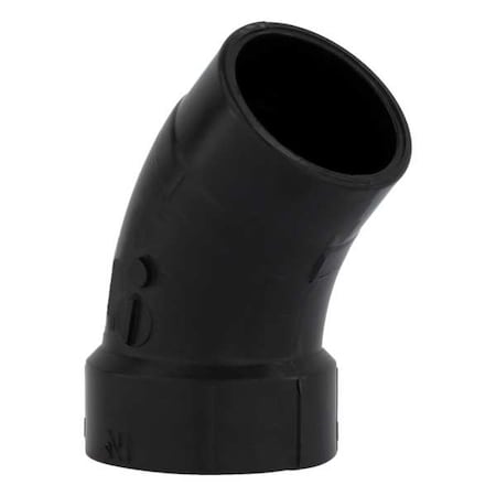 Zoro Select 45 Deg Street Elbow, 1-1/2 In HubxSpigot 1WJA5