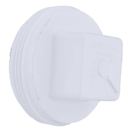 Zoro Select PVC Cleanout Plug, MNPT, 2 in Pipe Size 1WKH7