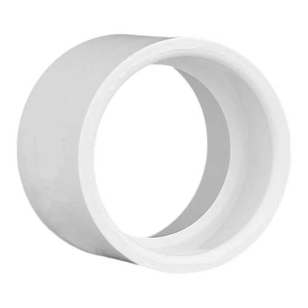 Zoro Select PVC Coupling, Hub, 1-1/2 in Pipe Size 1WKH2