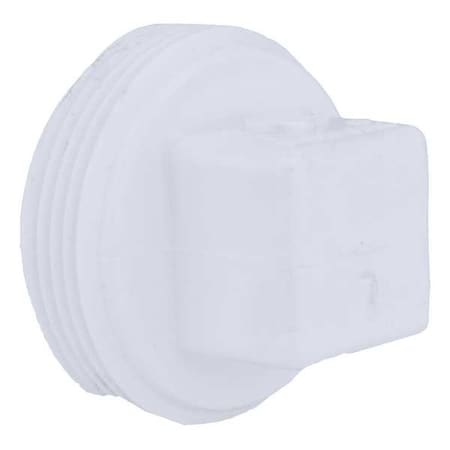 Zoro Select PVC Cleanout Plug, MNPT, 1-1/2 in Pipe Size 1WKH6