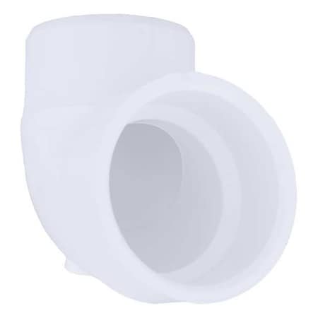 Zoro Select PVC Street Elbow, 90 Degrees, Vent, Hub x Spigot, 1-1/2 in Pipe Size 1WKT7