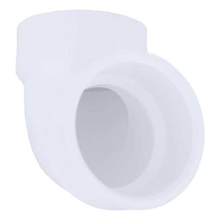 Zoro Select PVC Elbow, 90 Degrees, Vent, Hub, 1-1/2 in Pipe Size 1WKT4