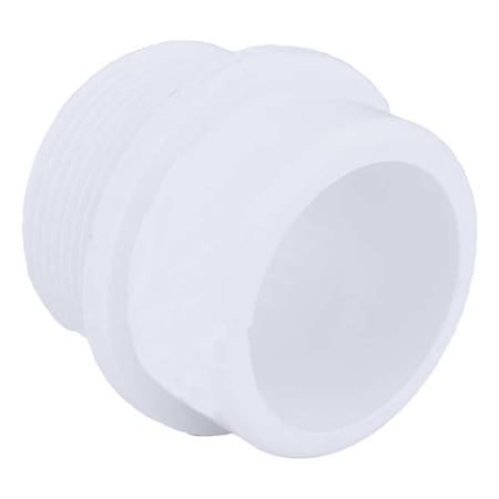 Zoro Select PVC Male Adapter, MNPT x Spigot, 1-1/2 in Pipe Size 1WKU5