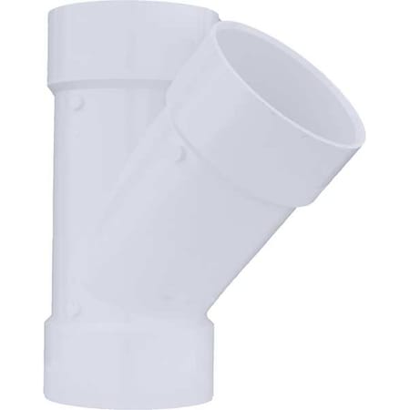 Zoro Select PVC Wye, Hub, 6 in Pipe Size 1WKW2