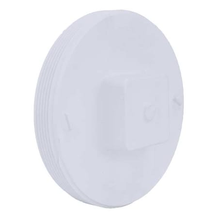 Zoro Select PVC Cleanout Plug, MNPT, 6 in Pipe Size 1WKW5