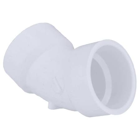 Zoro Select PVC 45 Degree Elbow, Hub, 1-1/4 in Pipe Size 1WKB8