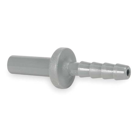 John Guest Barbed Fitting Adapter, 3/8 in Tube Size, Acetal, Gray, 10 PK PI251212S-PK10