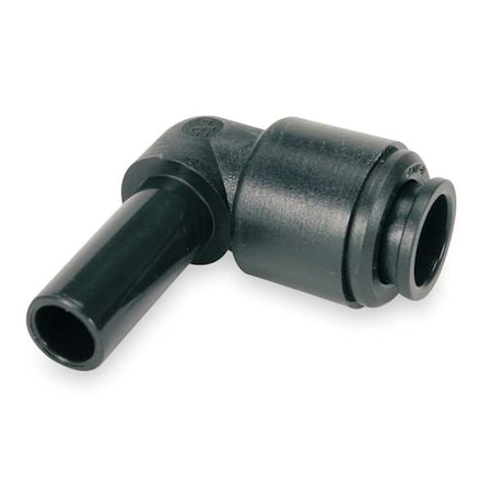 John Guest Push-Fit Elbow Fitting, 13/32 in Tube Size, Acetal, Black, 10 PK PM221010E-PK10