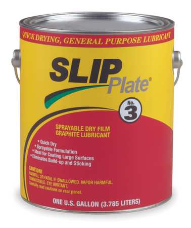 SLIP PLATE Graphite Dry Film Lubricant, 1 Gal. SLIP3-4X1G