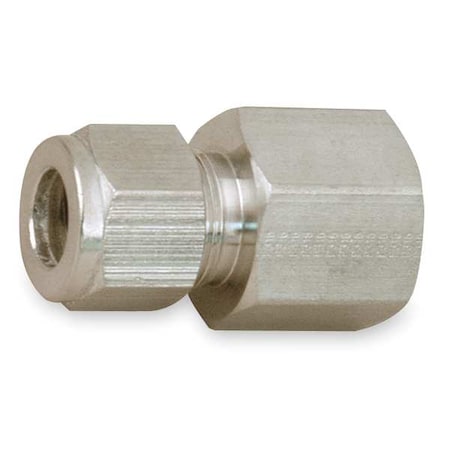 Parker Strt, Steel, Comp. 1/4 in, FNPT 1/4 in 4FSC8N-S