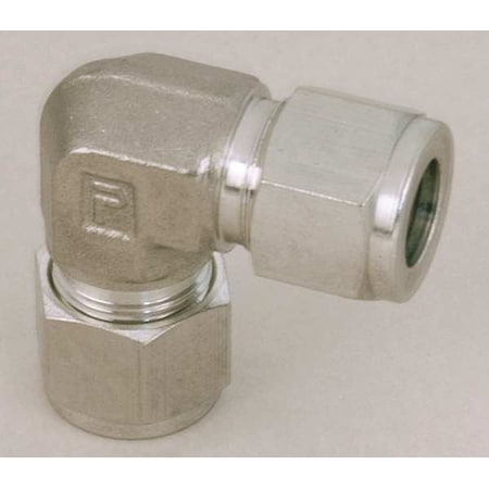 Parker Elbow, Steel, Comp. 1/2 in, Comp. 1/4 in 8EE8-S