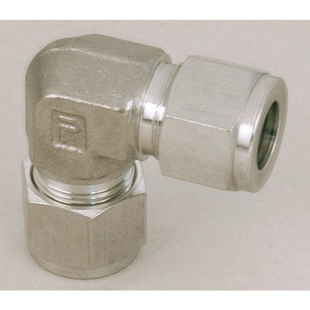 Parker Elbow, Steel, Comp. 3/8 in, Comp. 1/2 in 6EE6-S