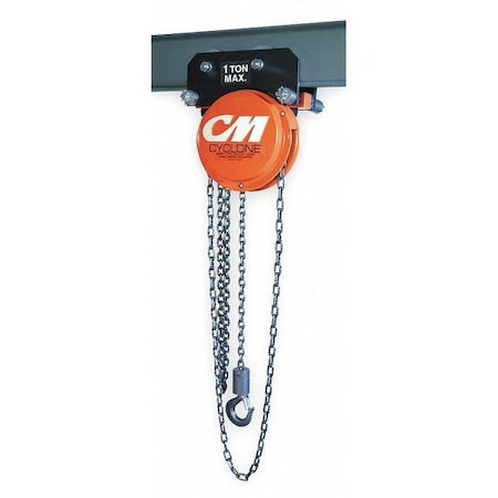 Cm Cyclone Army Type Chain Hoist, 8000 lb., 10 ft. 4528