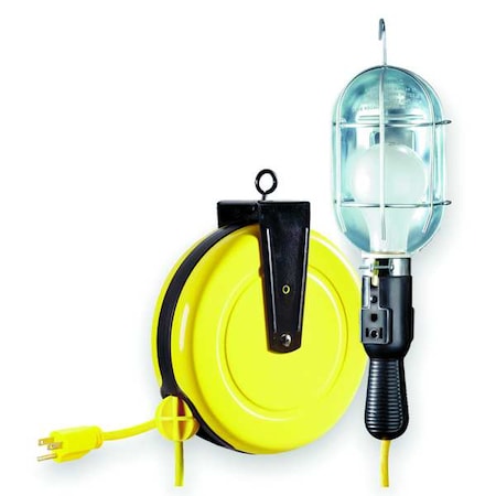 Lumapro LUMAPRO Incandescent Cord Reel Light, Grade: General 1W943