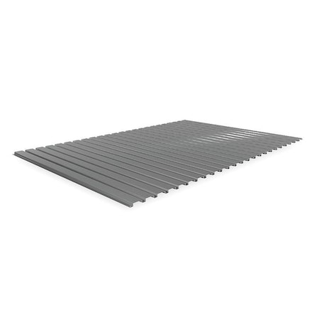 Tennsco Decking, Steel, 72 in W, 48 in D, Industrial Gray, Powder Coated Finish, Gauge: 22 BSD-7248