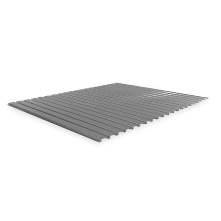 Tennsco Decking, Steel, 60 in W, 48 in D, Industrial Gray, Powder Coated Finish, Gauge: 22 BSD-6048