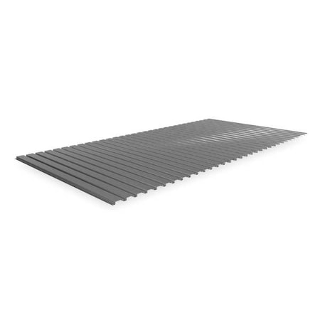 Tennsco Decking, Steel, 96 in W, 48 in D, Industrial Gray, Powder Coated Finish, Gauge: 22 BSD-9648