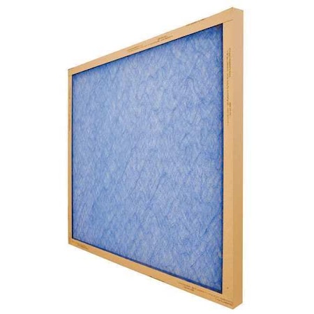 Air Handler 17x22x1 Non-Pleated Air Filter, MERV 1, Fiberglass Media, 300 fpm, Chipboard Frame 15A720