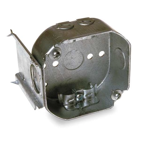 Raco Electrical Box, 15.5 cu in, Octagon Box Type, 2 Gangs, Galvanized Steel, Octagon Shape 160