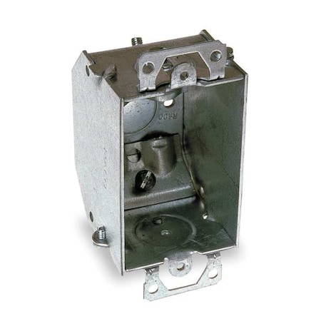 Raco Electrical Box, 10.5 cu in, Switch Box Type, 1 Gang, Galvanized Zinc, Rectangular Shape 471