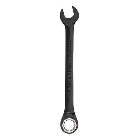 PROTO Black Chrome Combo Non-Reverse Ratcheting Wrench 18 mm-Spline JSCRM18