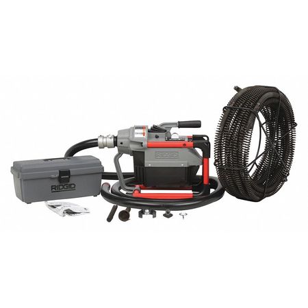 RIDGID Sectional Drain Cleaning Machine & Kit, 66497 Compact Machine, Corded, 115V, Tool & Cable Kit K-60SP-SE