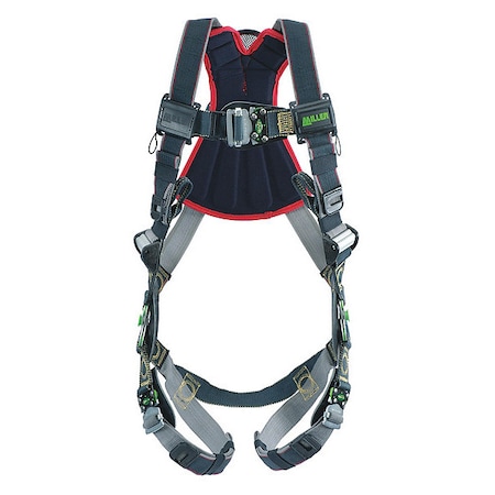 Miller Revolution(R) Arc-Flash Rated Full Body Harness, L/XL, 400 lb., Quick-Connect Chest/ Back D-Ring RKNARRL-QC/UBK