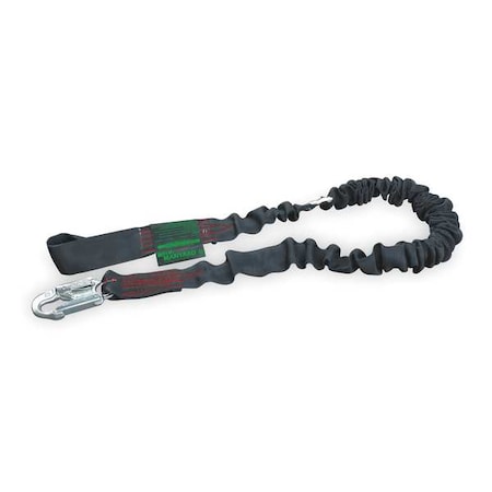 Honeywell Miller Manyard(TM) II Arc Flash Rated Shock Absorbing Lanyard, 6 ft. Length, Web Loop, Kevlar(R), 1 Leg(s) 233MK-Z7/6FTBK
