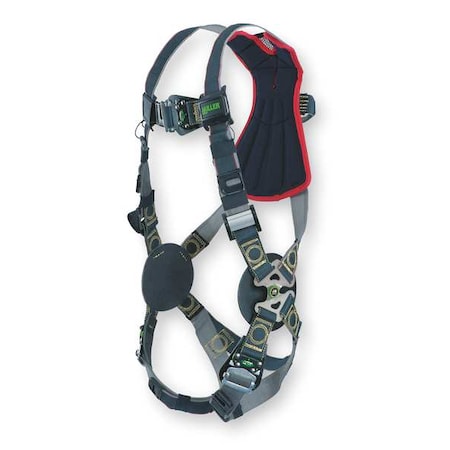 Miller Revolution(R) Arc-Flash Rated Full Body Harness, L/XL, 400 lb., Quick-Connect Chest/ Back D-Ring RKNAR-QC/UBK