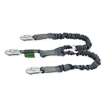 Miller Arc-Rated Shock-Absorbing Lanyard, 6 ft., Black 232MK/6FTBK