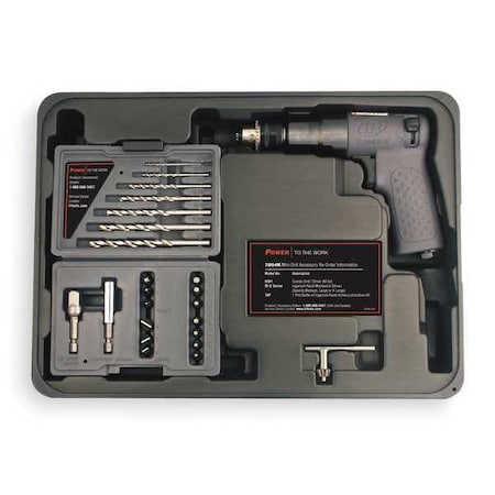 Ingersoll-Rand Air Drill Kit, General, Pistol, 1/4 In. 7804KA