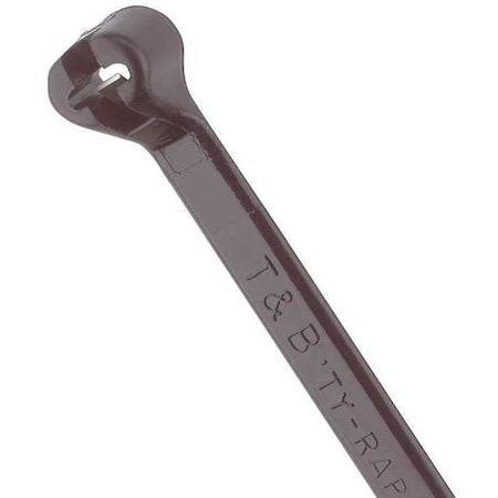 Ty-Rap Cable Tie, 5-1/2 in L, 1-1/4 in Max Bundle Dia., Black, Nylon 6/6, 30 lb Strength, 1000 PK TY24MX