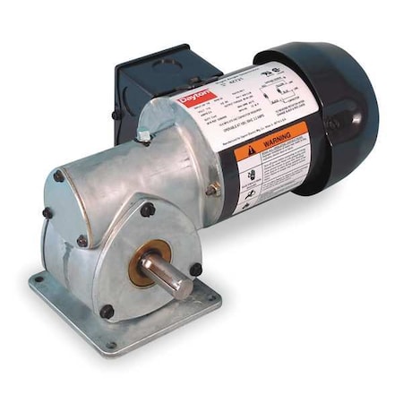 Dayton AC Gearmotor, 55.0 in-lb Max. Torque, 86 RPM Nameplate RPM, 115V AC Voltage, 1 Phase 1XFZ2