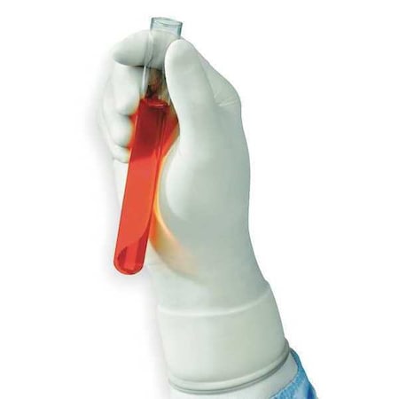 Ansell Cleanroom Gloves, 5 ISO Class, Nitrile, 12 in L, 5 mil, White, XL, 100 PK 93-311