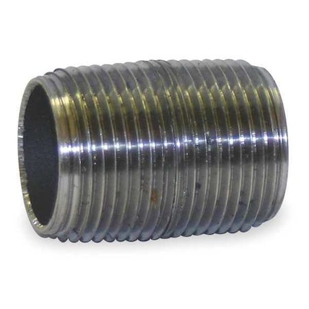 Zoro Select 1/2" Close Black Pipe Nipple Sch 80 40400