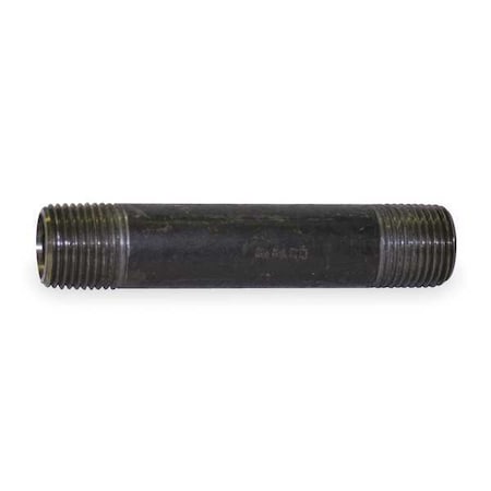 BECK 1/4" x 1-1/2" Black Pipe Nipple Sch 80 0332605005