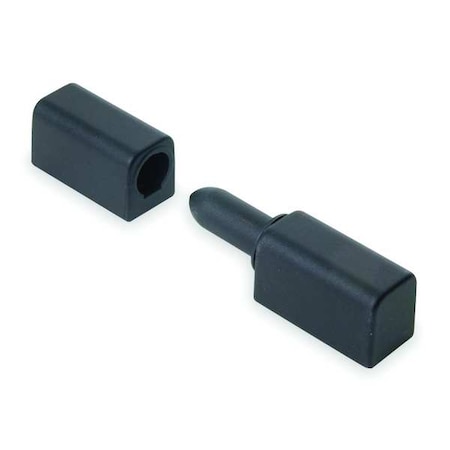 Zoro Select Lift-Off Hinge, Zinc, Full Surface Mounting, 11/16 in Leaf W x 2 1/2 in Leaf H, Black Powder Coat 1XMG9