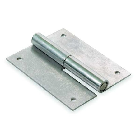 Zoro Select Lift-Off Hinge, Steel, Full Surface Mounting, 1 in Leaf W x 2 1/2 in Leaf H, zinc plated 1XMG7