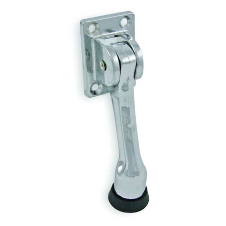 Zoro Select Lever Door Holder, Zinc, Silver, 1-7/16"W 1XNK8