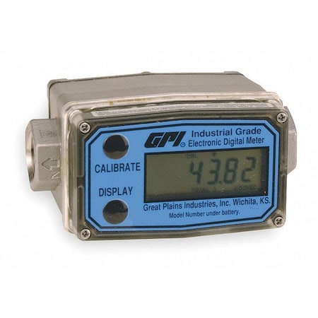 Flomec Flowmeter, Turbine, 1/2 In FNPT G2S05N09GMA