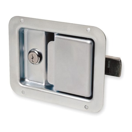 Zoro Select Paddle Latch, Zinc Plated, 5-1/2 in. W 1XPC2