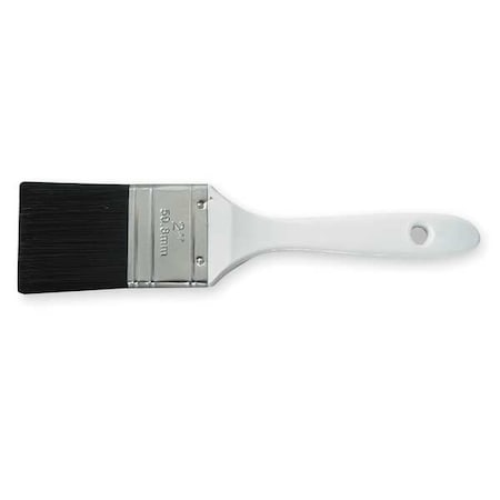 Zoro Select 2" Flat Sash Soft, Polyester Bristle, Paint Brush, Plastic Handle 1XRJ3