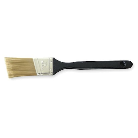 Zoro Select 1-1/2" Angle Sash Soft, Polyester Bristle, Paint Brush, Plastic Handle 1XRJ4