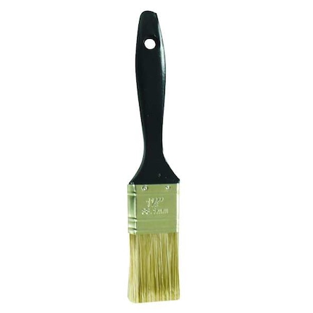 Zoro Select 1-1/2" Flat Sash Soft, Polyester Bristle, Paint Brush, Plastic Handle 1XRJ5