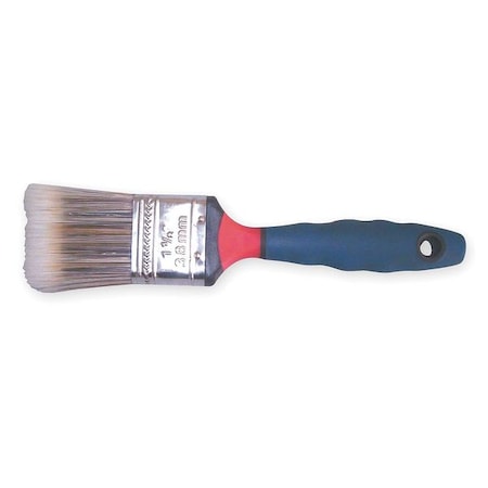 Zoro Select 1-1/2" Flat Sash Firm, Synthetic Bristle, Paint Brush, Rubber Handle 1XRK5